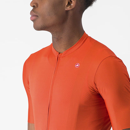Wielershirt CASTELLI UNLIMITED ENTRATA 2 Korte Mouwen Oranje
