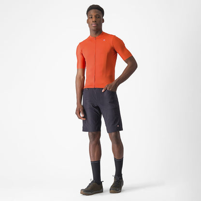 Wielershirt CASTELLI UNLIMITED ENTRATA 2 Korte Mouwen Oranje