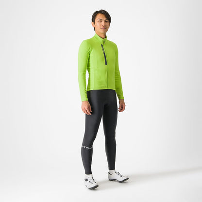 Maillot CASTELLI ENTRATA THERMAL Manches Longues Jaune/Gris