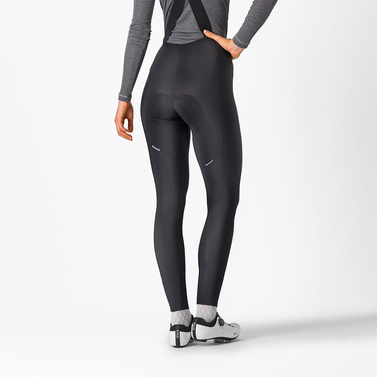 CASTELLI ESPRESSO DT Dames Lange Bibtights Zwart