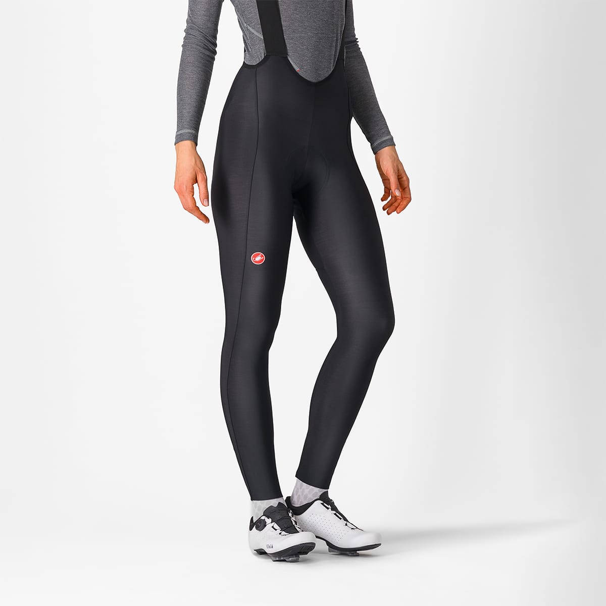 CASTELLI ESPRESSO DT Dames Lange Bibtights Zwart