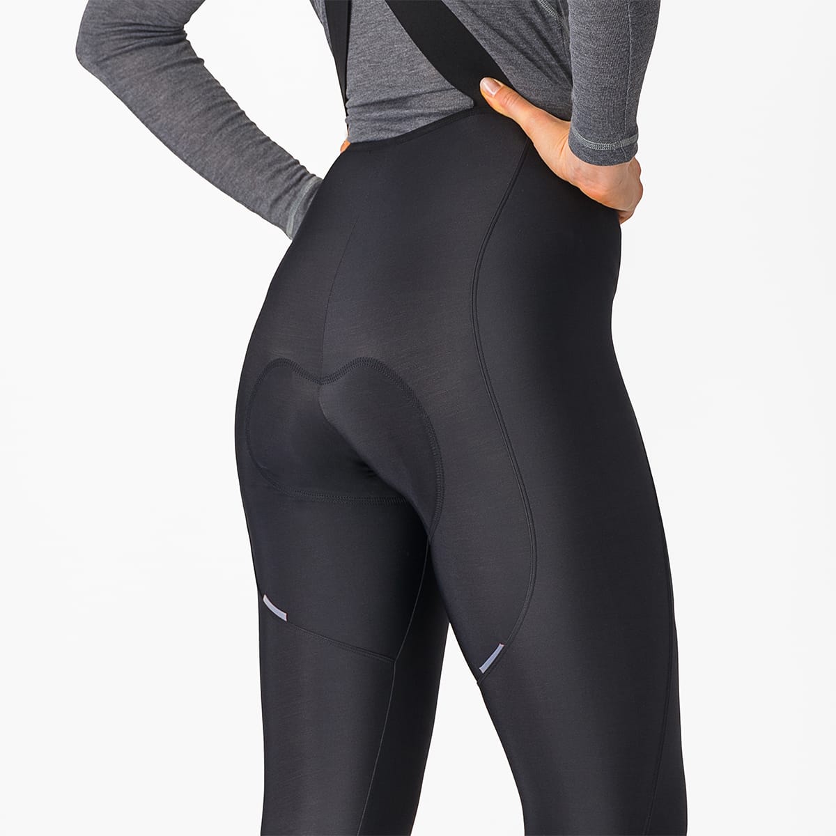 CASTELLI ESPRESSO DT Dames Lange Bibtights Zwart