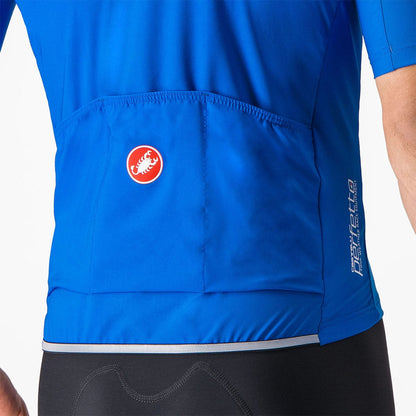 CASTELLI PERFETTO RoS 2 WIND Fietsshirt Korte Mouwen Blauw