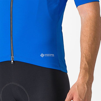 CASTELLI PERFETTO RoS 2 WIND Fietsshirt Korte Mouwen Blauw