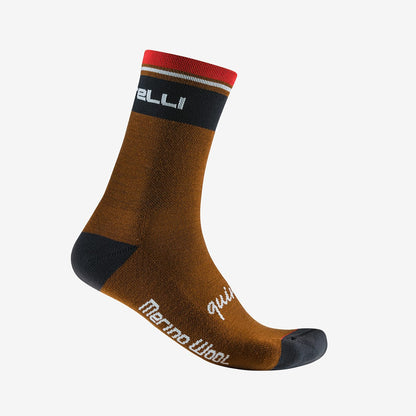 Sokken CASTELLI QUINDICI SOFT MERINO Bruin