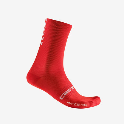 Sokken CASTELLI RE-CYCLE THERMAL 18 Rood