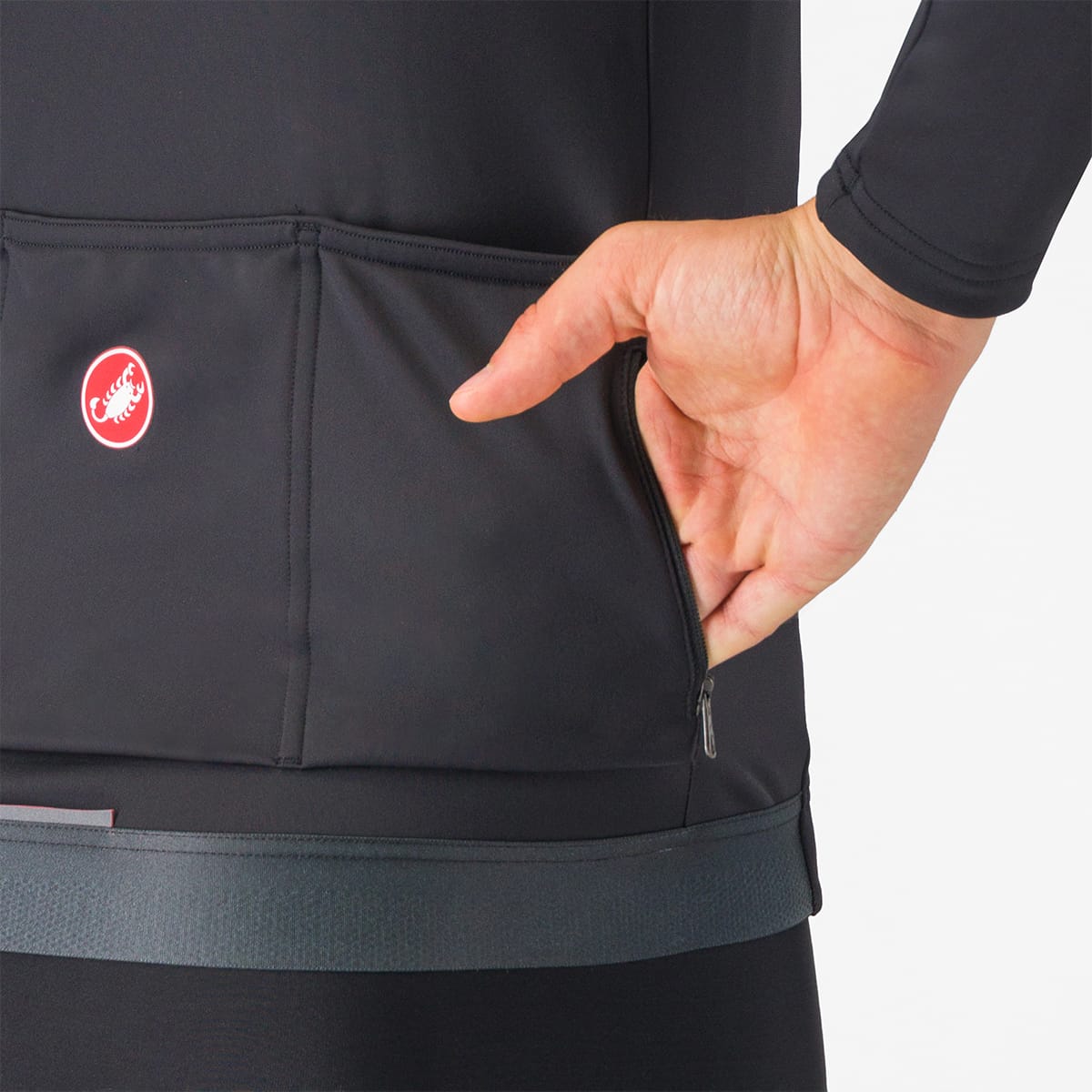 CASTELLI ESPRESSO THERMAL Lange Mouw Trui Zwart