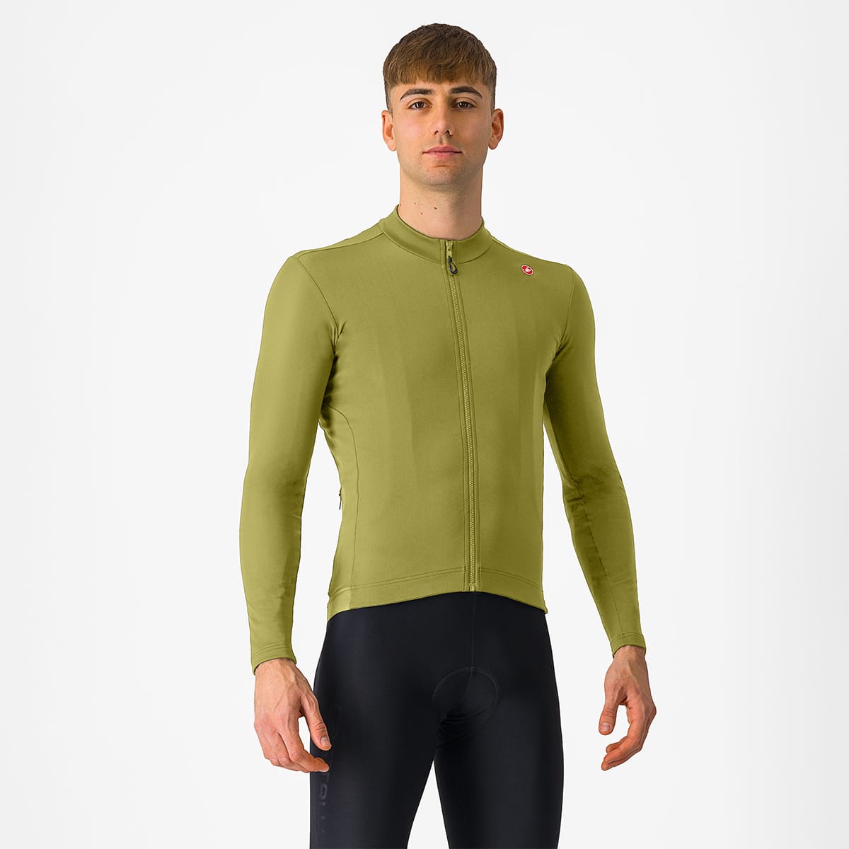 CASTELLI ESPRESSO THERMAL Lange Mouw Jersey Groen