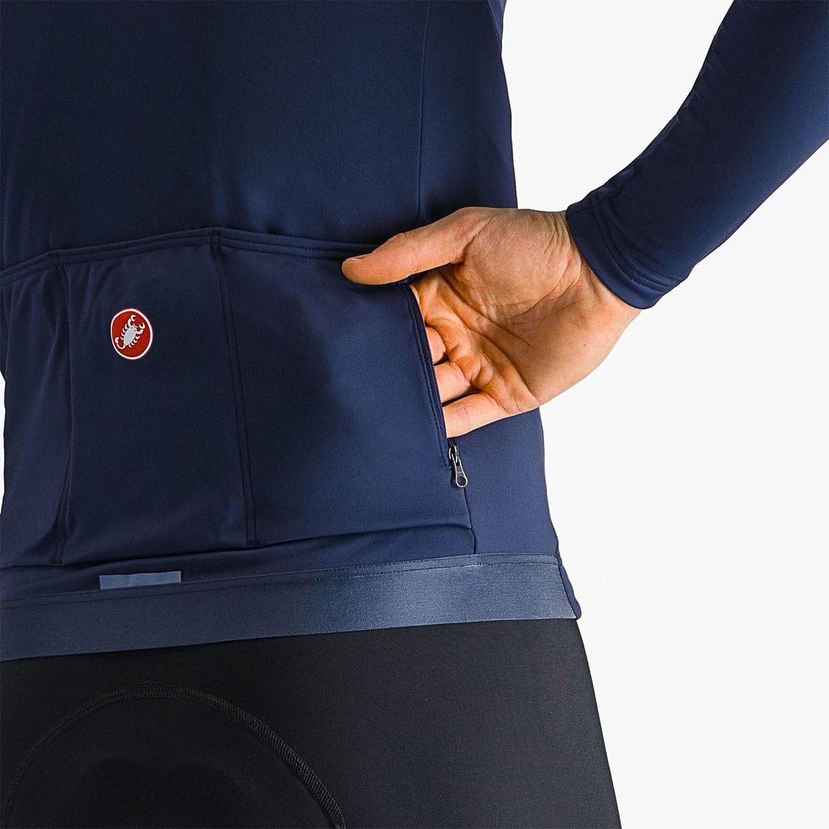 CASTELLI ESPRESSO THERMAL Lange Mouw Jersey Blauw