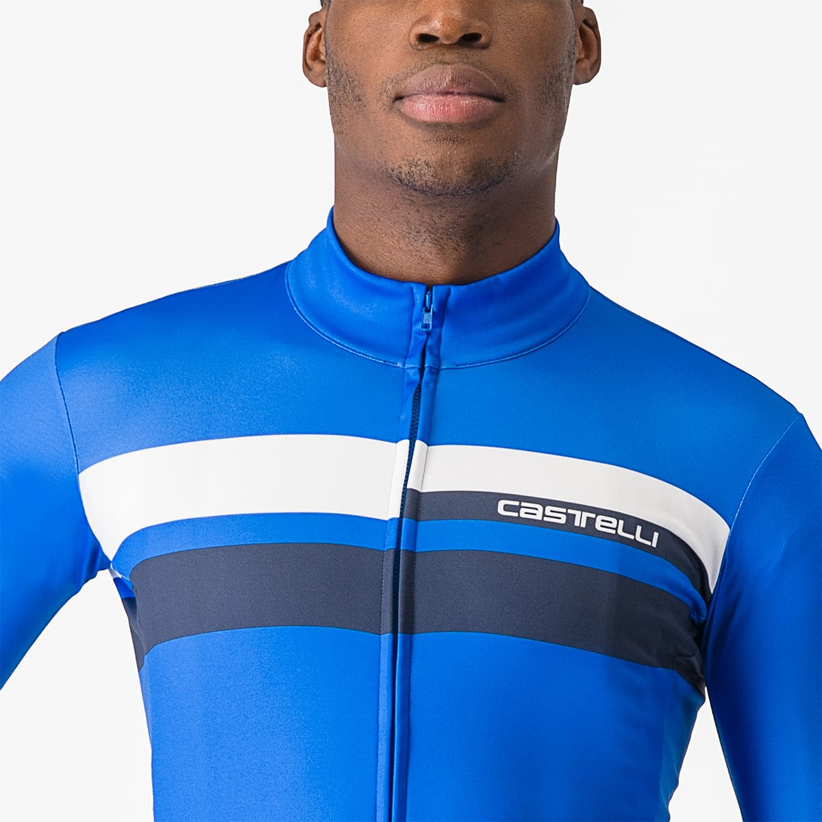 CASTELLI LINEARE Jersey Lange Mouw Blauw