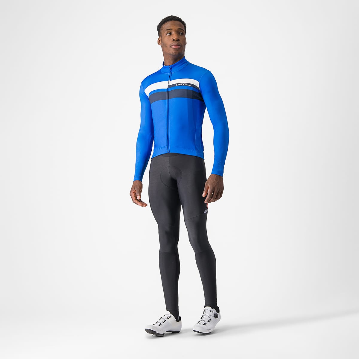 CASTELLI LINEARE Jersey Lange Mouw Blauw