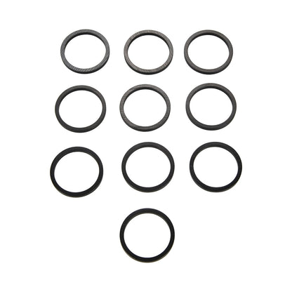 Kit 10 Stuurafstandhouders DEDA 1 1/8" aluminium hoogte 3mm