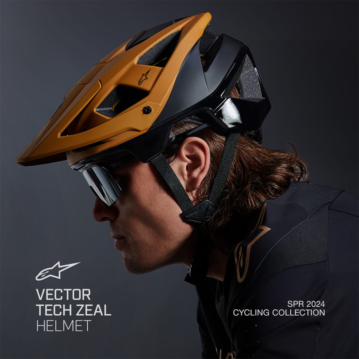 Casque VTT ALPINESTARS VECTOR MIPS TECH ZEAL Noir/Ocre