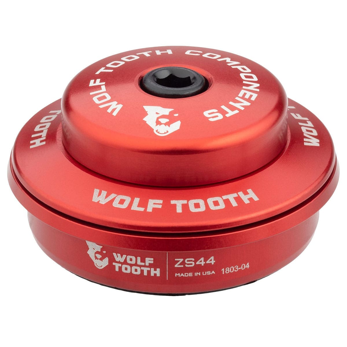 Cuvette Haute pour Jeu de Direction Semi-Intégré WOLF TOOTH  1"1/8 ZS44 Stack 6 mm Rouge