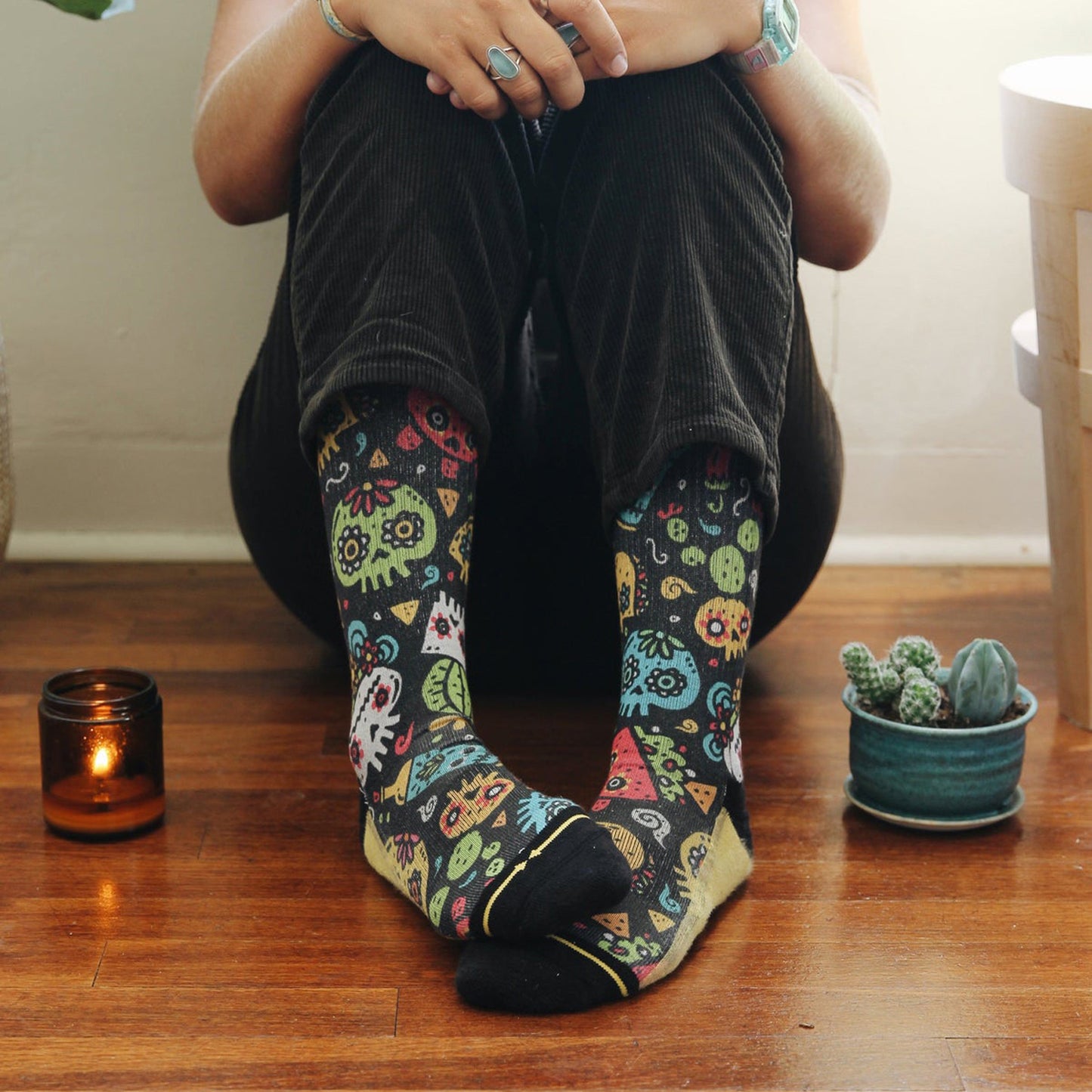Chaussettes MERGE4 WALMAZAN SUGAR SKULL MINI