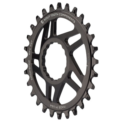 WOLF TOOTH 9/10/11/12V Raceface CINCH Direct Mount Offset 6mm Zwart enkelvoudig kettingblad