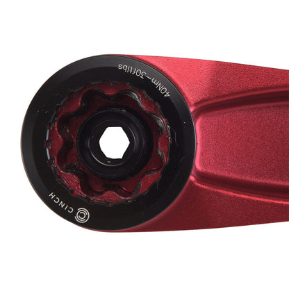 Crankstel RACE FACE ATLAS CINCH Trapas 68/73 mm Rood
