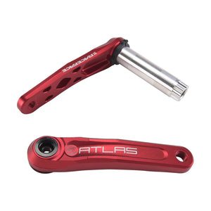 Crankstel RACE FACE ATLAS CINCH Trapas 68/73 mm Rood
