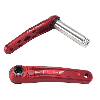 Crankstel RACE FACE ATLAS CINCH Trapas 68/73 mm Rood