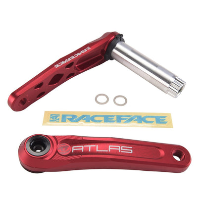 Crankstel RACE FACE ATLAS CINCH Trapas 68/73 mm Rood