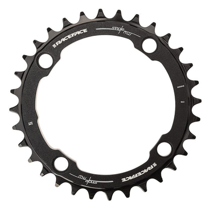 Enkelvoudig Kettingblad RACE FACE NARROW WIDE 9/10/11/12V 4 Gaten 104 mm Zwart