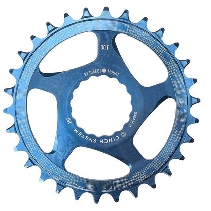 Enkelvoudig Kettingblad RACE FACE NARROW WIDE 9/10/11/12V Cinch Direct Mount Blauw