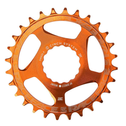 Enkelvoudig Kettingblad RACE FACE NARROW WIDE 9/10/11/12V Cinch Direct Mount Oranje