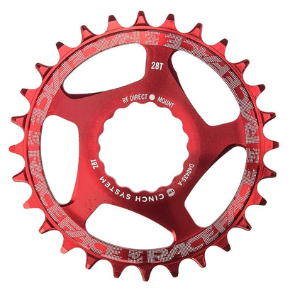 Enkelvoudig kettingblad RACE FACE NARROW WIDE 9/10/11/12V Cinch Direct Mount Rood