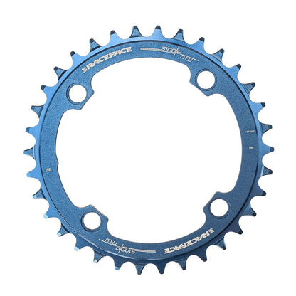 Enkelvoudig kettingblad RACE FACE NARROW WIDE 9/10/11/12V 4 gaten 104 mm blauw
