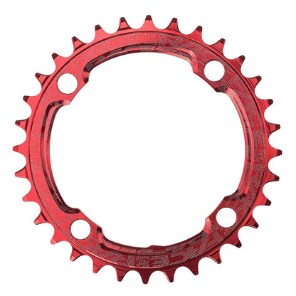 Mono kettingblad RACE FACE NARROW WIDE 9/10/11/12V 4 gaten 104 mm Rood