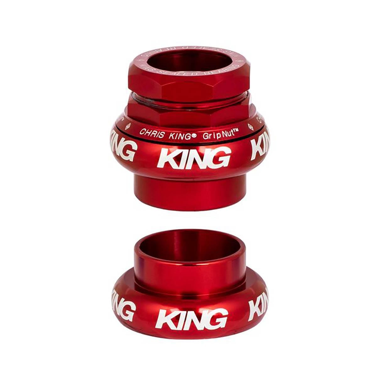 CHRIS KING GRIPNUT 1" externe balhoofdset EC30/EC30 Rood