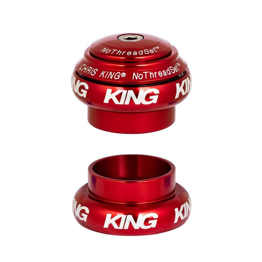 Jeu de Direction Externe CHRIS KING NOTHREADSET 1"1/8-1,5" EC34/EC49 Rouge