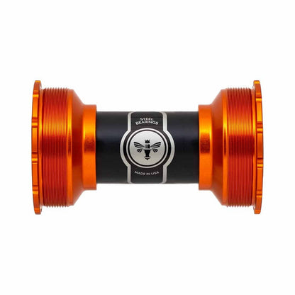Boîtier de Pédalier CHRIS KING ThreadFit T47 24I 86/92mm Céramique Orange