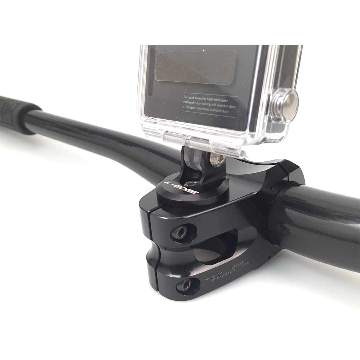 Support Potence K-EDGE GO BIG TOP CAP pour GoPro Noir