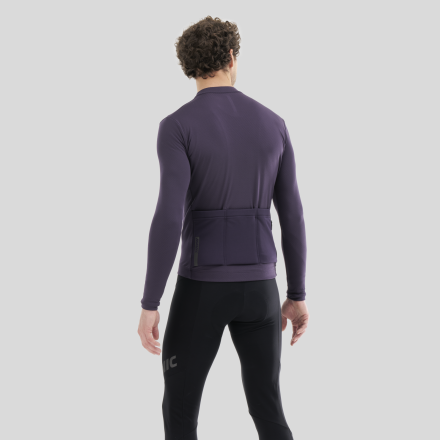 Maillot MAVIC AKSIUM THERMO Manches Longues Purple