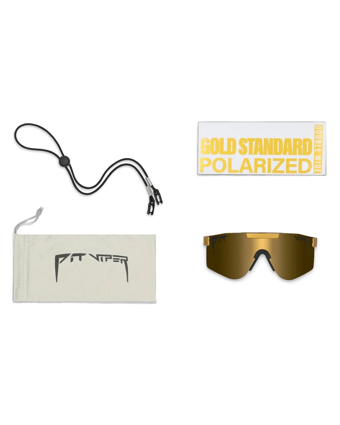 PIT VIPER THE GOLD WIDE Gepolariseerde Goggle