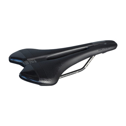 Zadel PRO FALCON GEL 142mm Inox Rails Zwart