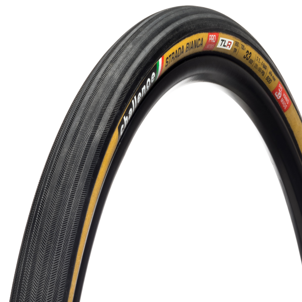 Pneu CHALLENGE OPEN STRADA BIANCA 700x33c Tubeless Ready Beige