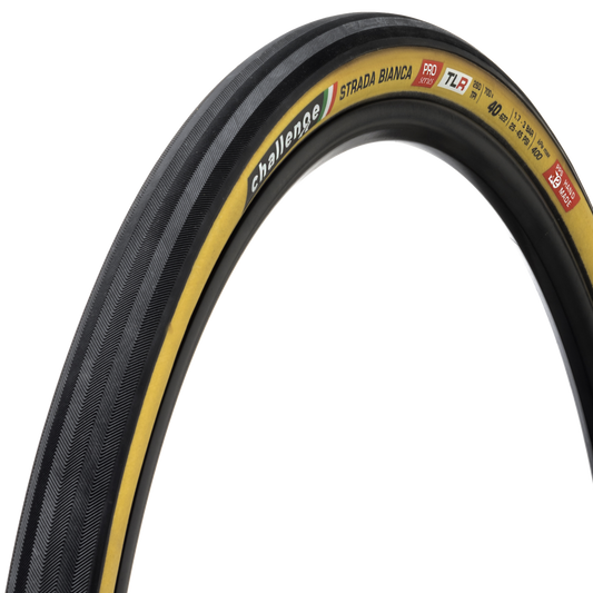 Pneu CHALLENGE OPEN STRADA BIANCA 700x40c Tubeless Ready Beige