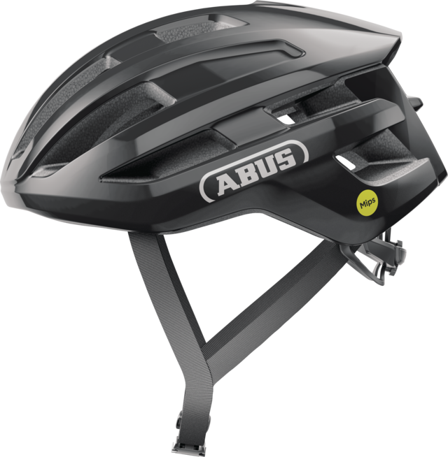 Casque Route ABUS POWERDOME MIPS Noir Brillant