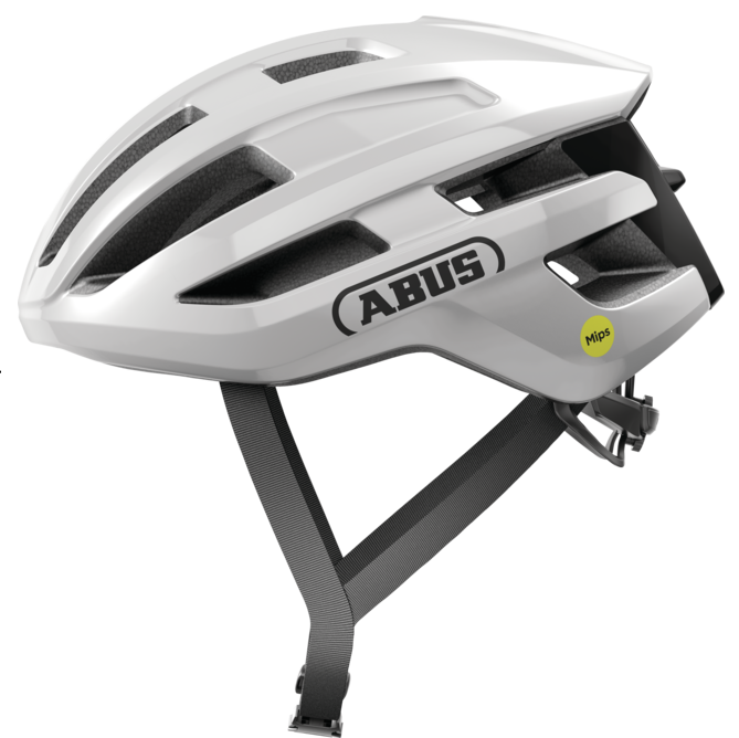 Casque Route ABUS POWERDOME MIPS Blanc Brillant