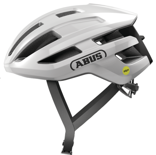 ABUS POWERDOME MIPS Road Helm Briljant Wit
