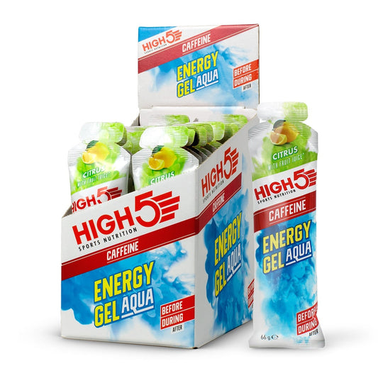 HIGH5 ENERGY GEL Aqua Cafeïne (66g) Citroen