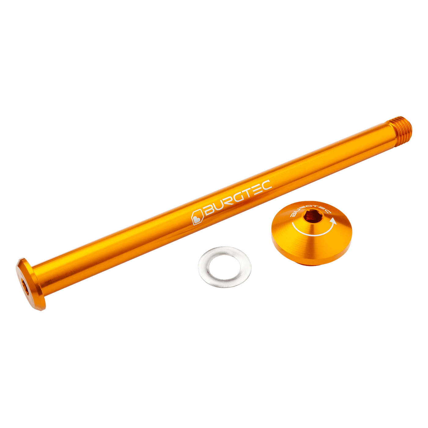 Axe de Roue Arrière BURGTEC 171mm pour Cadre Yeti Orange