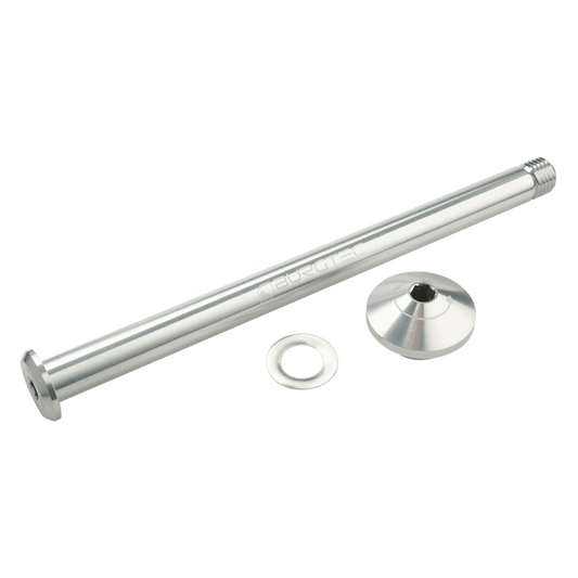 BURGTEC 171 mm achterwielas voor Yeti frame zilver