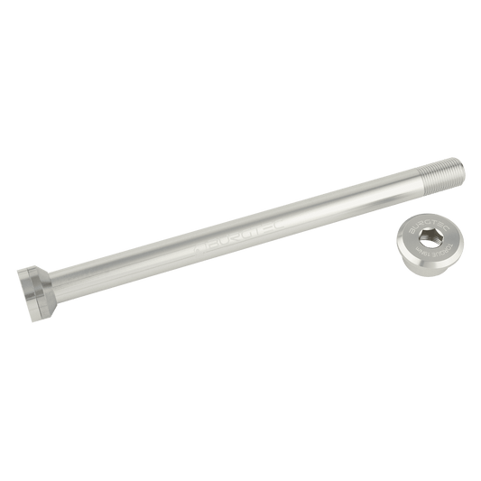 BURGTEC 171 mm achterwielas voor Transition-frames Zilver