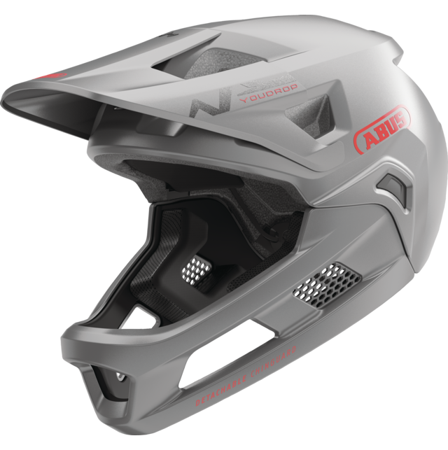 Casque VTT ABUS YOUDROP FF Junior Ti Silver