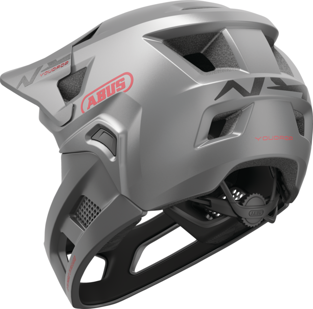 Casque VTT ABUS YOUDROP FF Junior Ti Silver