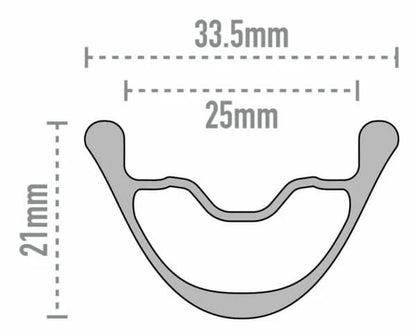 Voorwiel ENVE AG25 Tubeless Ready (Center Lock)