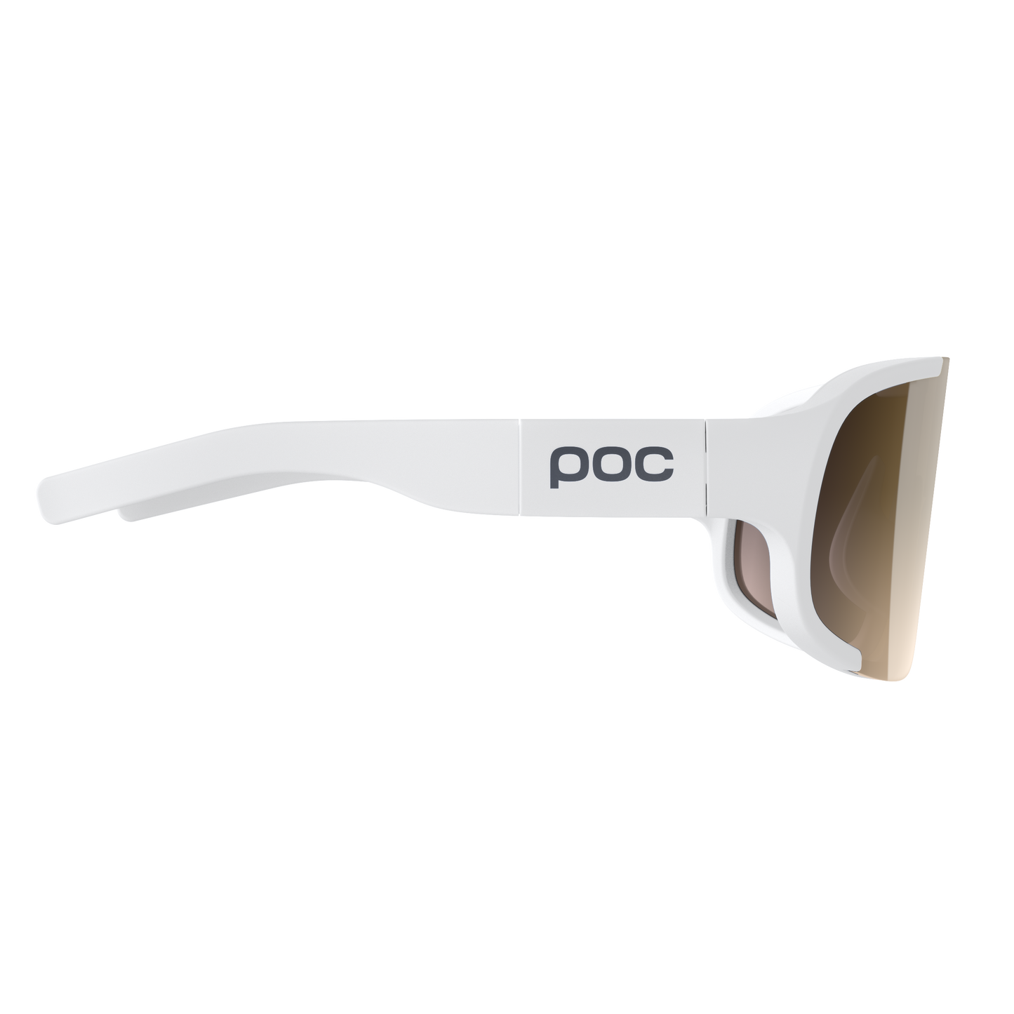 Lunettes POC ASPIRE MID Blanc Verre Clarity Trail Partly Sunny Silver